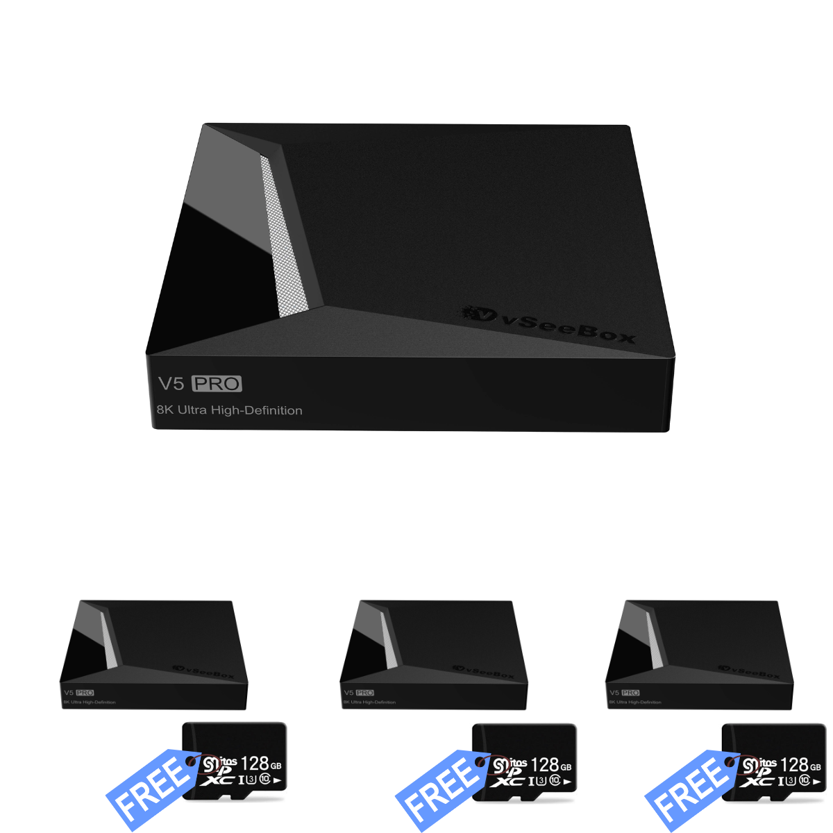 vSeeBox V5 Pro (3-Pack) Bundle